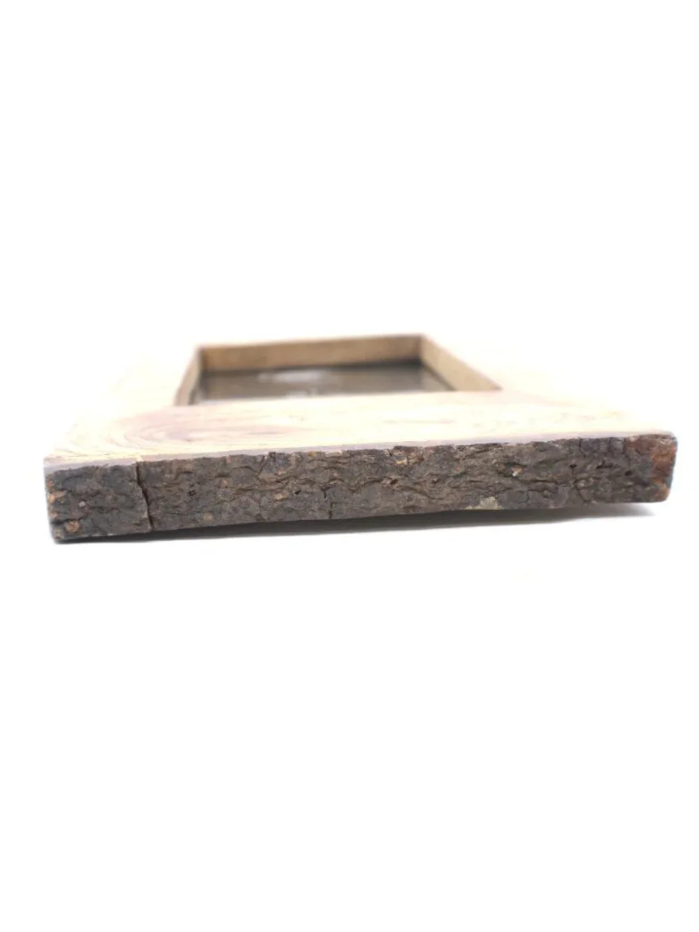 Rustic Wooden Picture Frame With Live Edge Design 5x7